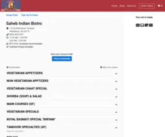 Sahebindianbistroorder.com(Midlothian, VAMenu & Order Online)) Screenshot