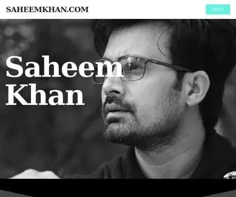 Saheemkhan.com(A director & Lead Actor) Screenshot