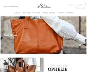 Saheline.com(Sacs en cuir) Screenshot