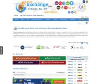 Sahibexchange.com(E-Currency Exchange) Screenshot