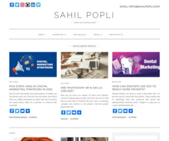 Sahilpopli.com(Sahil Popli) Screenshot