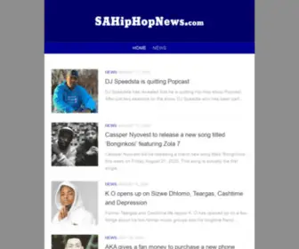 Sahiphopnews.com(SA Hip Hop News) Screenshot