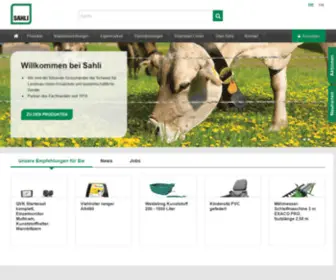 Sahli-AG.ch(Sahli Online Shop) Screenshot