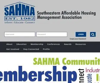 Sahma.org(Home) Screenshot