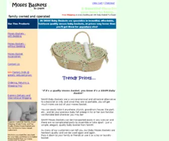 Sahmbabybaskets.com(Moses Baskets) Screenshot