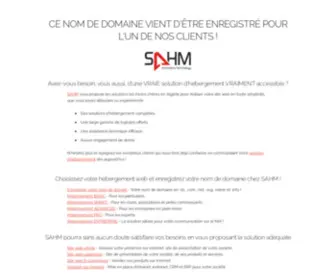 Sahmnet.net(Hébergement & Nom de domaine) Screenshot