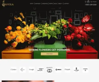 Saholaflowers.com(Same day flower delivery) Screenshot