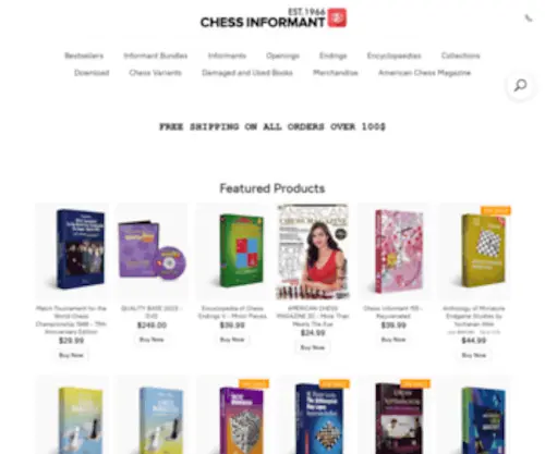 Sahovski.com(Chess Informant Store) Screenshot