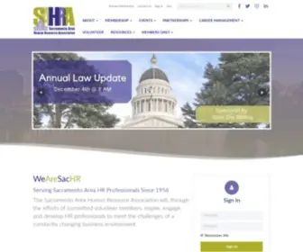 Sahra.org(Sacramento Area Human Resource Association) Screenshot