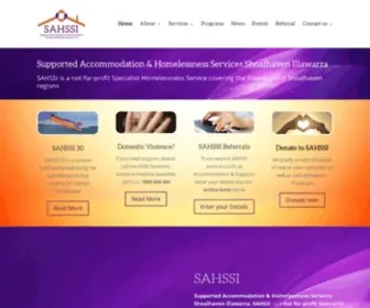 Sahssi.org.au(Supported Accommodation & Homelessness Services Shoalhaven Illawarra. SAHSSI) Screenshot