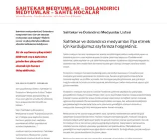 Sahtekardolandiricimedyumlar.com(Sahtekar Medyumlar) Screenshot