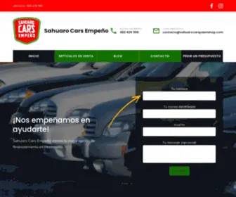 Sahuarocarspawnshop.com(¡Nos empeñamos en ayudarte) Screenshot