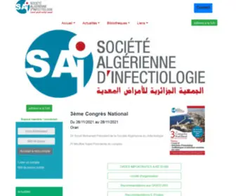 Sai-DZ.com(SOCIETE ALGERIENNE D'INFECTIOLOGIE) Screenshot