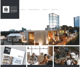 Saia.org.za(South African Institute of Architects) Screenshot