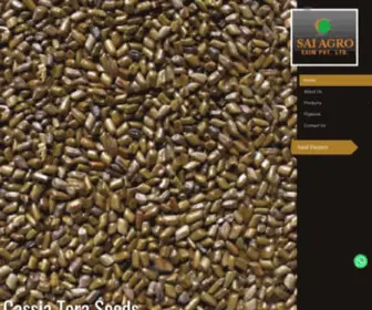 Saiagroexim.co.in(Natural Agricultural Products exporters) Screenshot