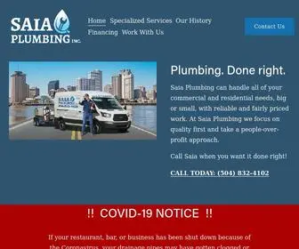 Saiaplumbinginc.com(Saia Plumbing) Screenshot