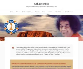 Saiaustralia.org.au(Sri Sathya Sai International Organisation of Australia & PNG) Screenshot