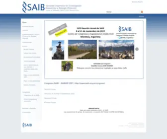 Saib.org.ar(Sociedad Argentina de Investigaciones en Bioquímica y Biología Molecular) Screenshot