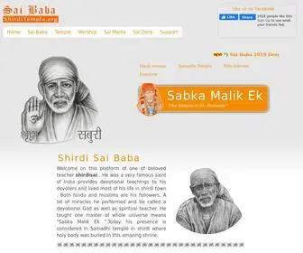 Saibabashirditemple.in(The Wonderful Life and Teachings of Sai Baba of Shirdi an Indian Spiritual Master a Saint and a Fakir) Screenshot
