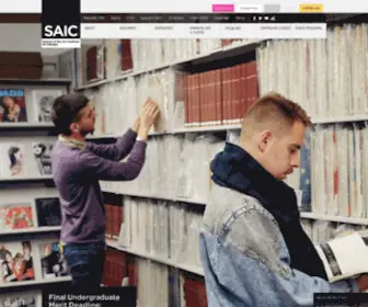 Saic.edu(School of the Art Institute of Chicago) Screenshot