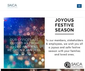 Saica.co.za(The South African Institute of Chartered Accountants (SAICA)) Screenshot