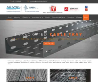 Saicabletrayindia.com(Perforated Cable Trays) Screenshot