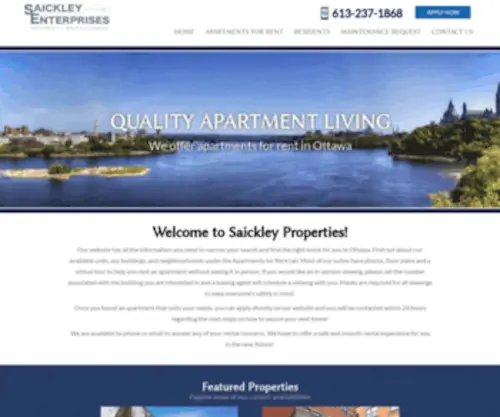 Saickleyproperties.ca(Saickley Enterprises) Screenshot