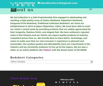 Saicollectionjaipur.com(We Sai Collection) Screenshot