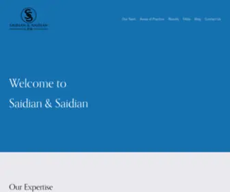 Saidianlaw.com(Saidian Law) Screenshot