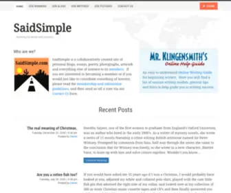 Saidsimple.com(Saidsimple) Screenshot