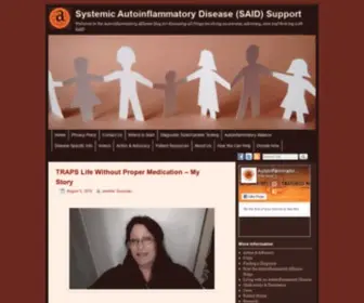 Saidsupport.org(Systemic Autoinflammatory Disease (SAID) Support) Screenshot