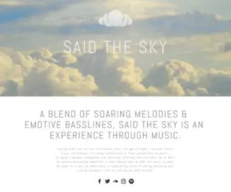 Saidthesky.com(Said The Sky) Screenshot