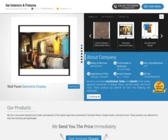Saifixtures.com(Sai Interiors & Fixtures) Screenshot
