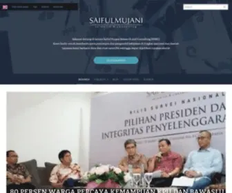 Saifulmujani.com(Selamat datang di laman Saiful Mujani Research and Consulting (SMRC)) Screenshot