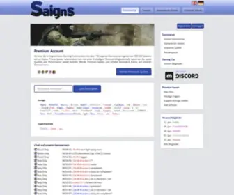 Saigns.de(Chat) Screenshot