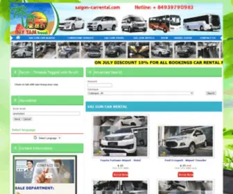 Saigon-Carrental.com(Car transfer in SaiGon) Screenshot