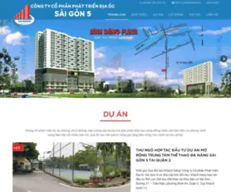 Saigon5.vn(CÔNG TY CỔ PHẦN PHÁT TRIỂN ĐỊA ỐC SÀI GÒN 5) Screenshot