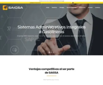 Saigsa.com.mx(Sistemas Administrativos Integrales a Gasolineras) Screenshot