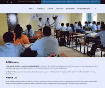 Saihealthsciencecollege.in(Sai Saburi Nursing & Health Science College) Screenshot