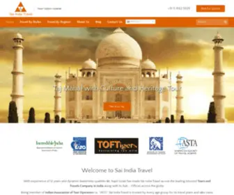 Saiindiatravel.com(Travel Agency) Screenshot