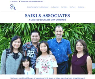 Saikiandassociates.com(A Limited Liability Law Company) Screenshot