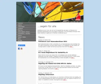 Sailability.ch(Startseite) Screenshot