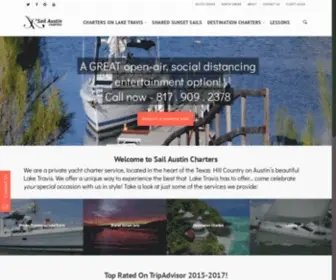 Sailaustin.com(Sail Austin Charters) Screenshot