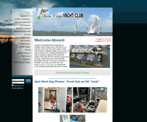 Sailbcyc.org(Boca Ciega Yacht Club) Screenshot