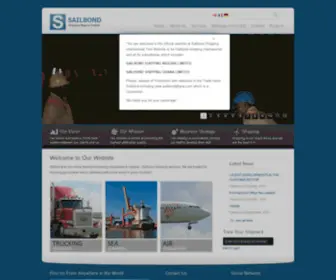 Sailbondshipping.com(Sailbond Limited) Screenshot