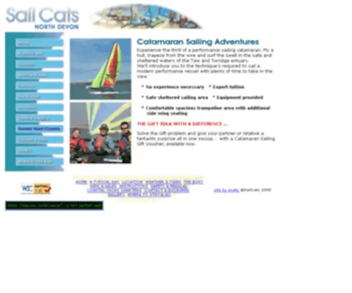 Sailcats.co.uk(Catamaran sailing adventures) Screenshot