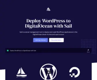 Sailed.io(Deploy WordPress to DigitalOcean) Screenshot
