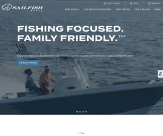 Sailfishboats.com Screenshot