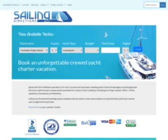 Sailingdirections.com(Crewed Caribbean Yacht Charter Vacations) Screenshot