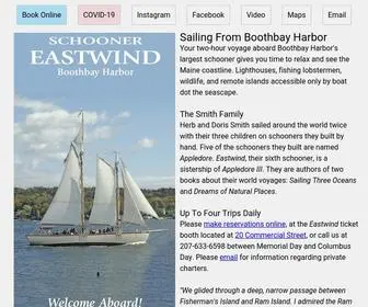 Sailinginmaine.com(Schooner Eastwind Sailing Trips In Boothbay Harbor Maine) Screenshot